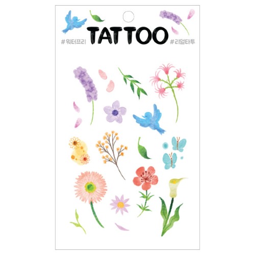 TS044 쁘띠타투(페인트플라워)